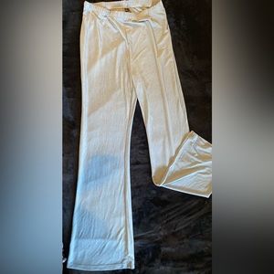 Teal Stretchy Wide Leg Pants